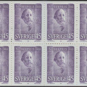 Sverige – F H 239 B cyls 2 Nobelpristagare 1910, kpl **