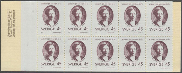 Sverige - F H 241 Rösträtt för kvinnor 50 år, kpl **