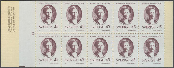 Sverige - F H 241 cyls 2 Rösträtt för kvinnor 50 år, kpl **