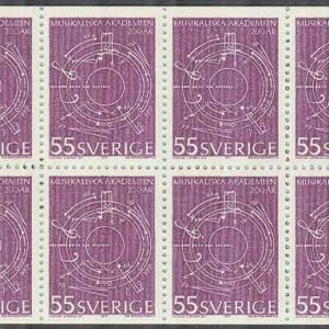 Sverige – F H 245 cyls 2 Musikaliska akademien, kpl **