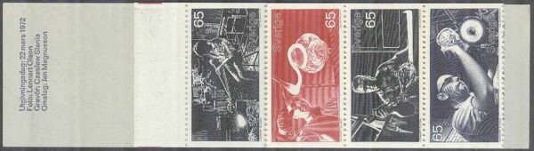 Sverige - F H 254 A RT 6x3,5 Svenskt Glas, kpl **