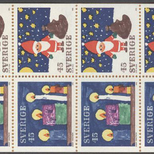 Sverige – F H 261 A h Julfrimärken 1972, kpl **