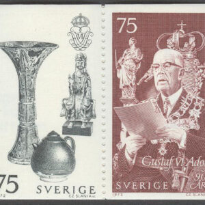 Sverige – F H 262 Gustaf VI Adolf 90 år, kpl **