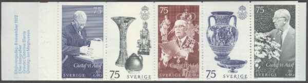Sverige - F H 262 Gustaf VI Adolf 90 år, kpl **