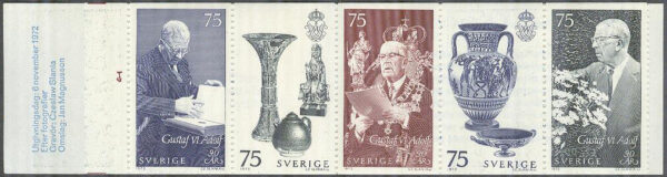 Sverige - F H 262 cyls 1 Gustaf VI Adolf 90 år, kpl **