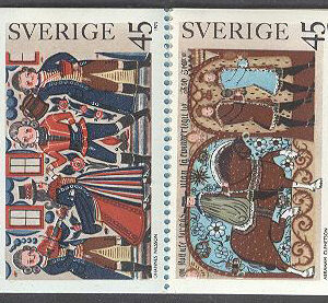 Sverige – F H 271 B Allmogemålningar, kpl **