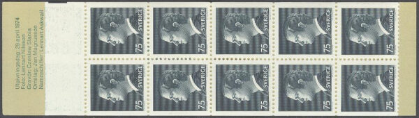 Sverige - F H 275 BII Carl XVI Gustaf, typ I, kpl **