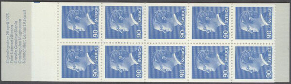 Sverige - F H 281 Carl XVI Gustaf, typ I, kpl **