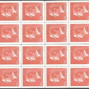 Sverige – F H 295 II cyls 1 fana + fot Carl XVI Gustaf, kpl ** Äkta par