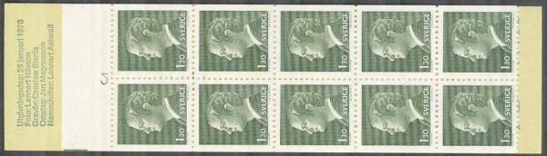 Sverige - F H 305 A1a cyls 2 Carl XVI Gustaf, kpl **