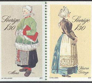 Sverige – F H 318 Folkdräkter, kpl **