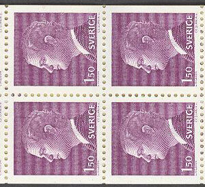 Sverige – F H 323 B cyls 1 fana Carl XVI Gustaf, typ I, kpl **