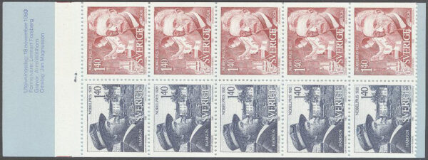 Sverige - F H 326 cyls 1 Nobelpris 1920, kpl **