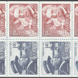 Sverige – F H 326 cyls 1 + kn Nobelpris 1920, kpl ** DUBBEL