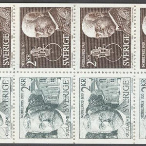 Sverige – F H 327 A cyls 1 Nobelpris 1920, kpl **