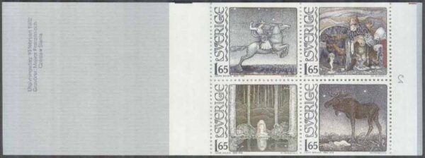 Sverige - F H 335 II cyls 2 + RT John Bauer, kpl ** DUBBEL
