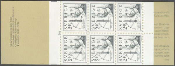 Sverige - F H 336 cyls 1 Europa CEPT 1982 Anders Celsius, kpl **