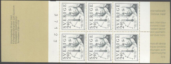Sverige - F H 336 kn Europa CEPT 1982 Anders Celsius, kpl **