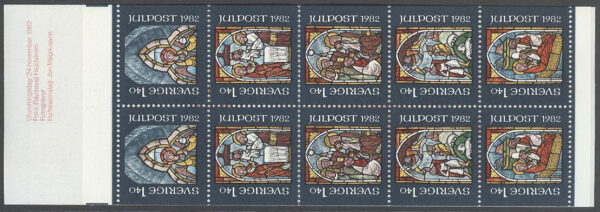 Sverige - F H 340 B1a Julpost 1982, kpl **