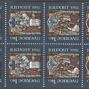 Sverige – F H 340 B1b RT Julpost 1982, kpl **