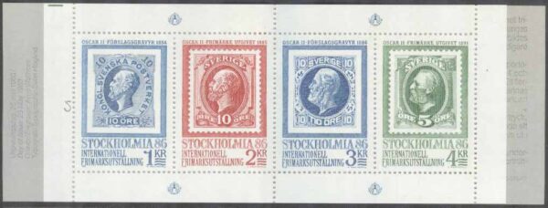 Sverige - F H 345 A 3 cyls 2 Stockholmia 86 I, kpl **