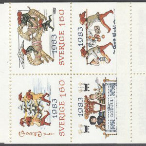 Sverige – F H 347 Aa RT Julpost 1983, kpl **