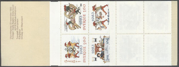 Sverige - F H 347 Aa RT Julpost 1983, kpl **