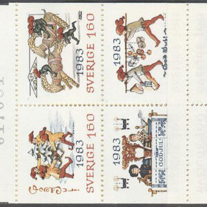 Sverige – F H 347 Aa kn Julpost 1983, kpl **