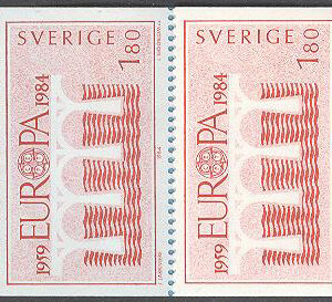 Sverige – F H 349 cyls 1 Europa CEPT 1984, kpl **