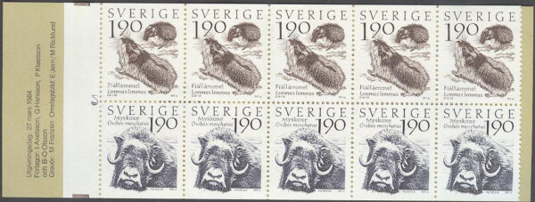 Sverige - F H 350 A cyls 2 Fjälldjur, kpl **