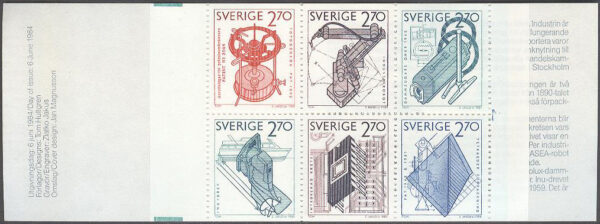 Sverige - F H 352 cyls 1 skarv=övertryck Made in Sweden, kpl **