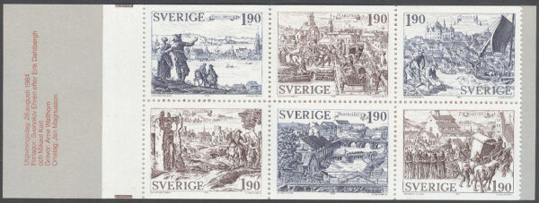 Sverige - F H 354 a Äldre städer, kpl **