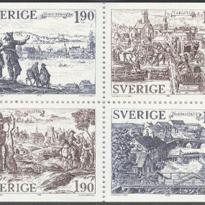 Sverige – F H 354 a cyls 2 Äldre städer, kpl **