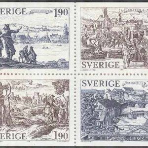 Sverige – F H 354 a cyls 2 + RT Äldre städer, kpl ** DUBBEL
