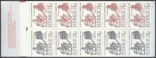 Sverige - F H 360 cyls 2 Knut den Heliges gåvobrev, kpl **