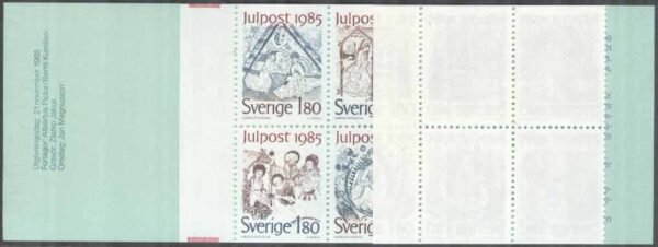 Sverige - F H 362:0 RT Julpost 1985, kpl **