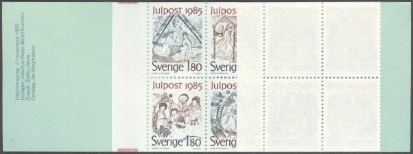 Sverige - F H 362:1 RT Julpost 1985, kpl **