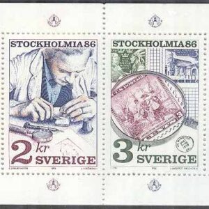 Sverige – F H 364 A cyls 1 regm 6 mm Stockholmia 86 IV, kpl **