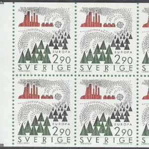 Sverige – F H 370 cyls 1 Europa CEPT 1986 Natur, kpl **