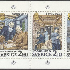 Sverige – F H 371 A1 kliché 2b Stockholmia 86 V, kpl **