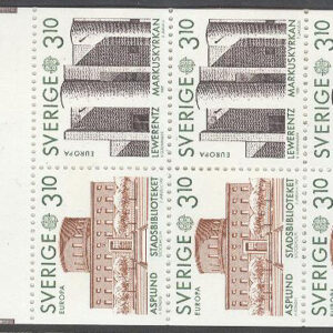 Sverige – F H 375 Europa CEPT 1987 Arkitektur, kpl **