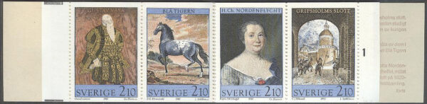 Sverige - F H 378 cyls 1 Konst på Gripsholms slott, kpl **