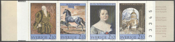 Sverige - F H 378 kn Konst på Gripsholms slott, kpl **
