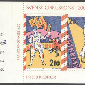 Sverige – F H 379 cyls 2 + kn Svensk cirkuskonst 200 år, kpl ** DUBBEL