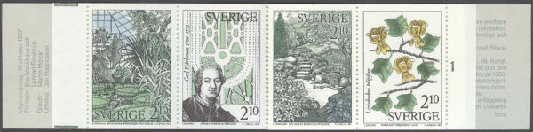 Sverige - F H 380 cyls 1 Botaniska trädgårdar, kpl **