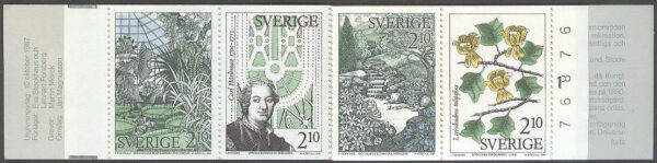 Sverige - F H 380 cyls 1 + kn Botaniska trädgårdar, kpl ** DUBBEL