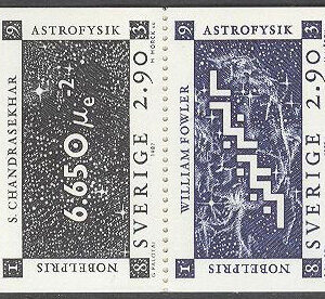 Sverige – F H 382 kn Nobelpristagare – Astrofysik, kpl **