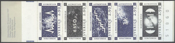 Sverige - F H 382 kn Nobelpristagare - Astrofysik, kpl **