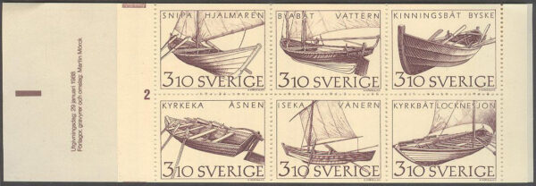 Sverige - F H 383 cyls 2 Inlandets båtar, kpl **