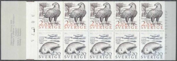 Sverige - F H 385 B cyls 1 + kn Kusthavet, kpl ** DUBBEL